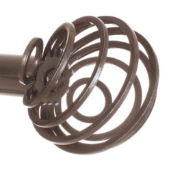 25mm Spiral Finial In Polished -Curtains & Poles Sales 6062po 2