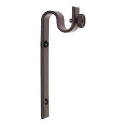 12mm Chapel Standard Bracket In Matt Black -Curtains & Poles Sales 6066mb 2