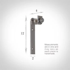 12mm Chapel Standard Bracket In Mercury -Curtains & Poles Sales 6066me 3