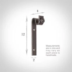 12mm Chapel Standard Bracket In Polished -Curtains & Poles Sales 6066po 3