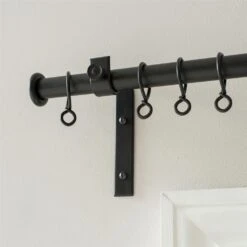 20mm Chapel Standard Bracket In Matt Black 9 20mm Chapel Standard Bracket In Matt Black -Curtains & Poles Sales 6067mb 12