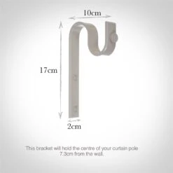 38mm Chapel Standard Bracket In Clay 8 38mm Chapel Standard Bracket In Clay -Curtains & Poles Sales 6069cl 13