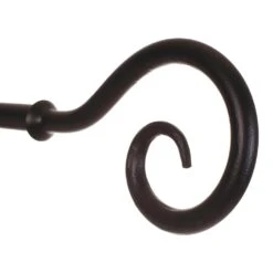 25mm Bishop's Crook Finial In Matt Black 9 25mm Bishop's Crook Finial In Matt Black -Curtains & Poles Sales 606mb 2