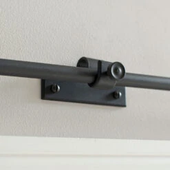 12mm Chapel Centre Bracket In Matt Black -Curtains & Poles Sales 6070mb 12 1