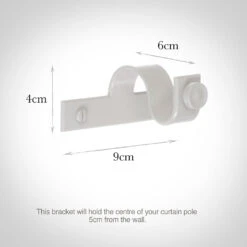 20mm Chapel Centre Bracket In Clay 8 20mm Chapel Centre Bracket In Clay -Curtains & Poles Sales 6071cl 13