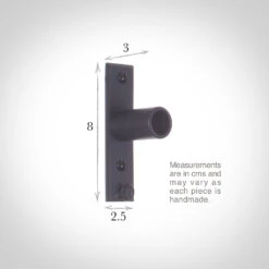 25mm Chapel Recess Bracket In Matt Black 8 25mm Chapel Recess Bracket In Matt Black -Curtains & Poles Sales 6076mb 13