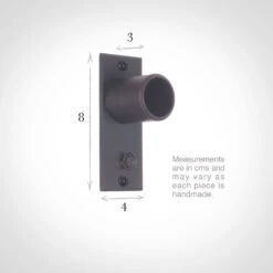 38mm Chapel Recess Bracket In Beeswax -Curtains & Poles Sales 6077bw 13