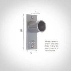 38mm Chapel Recess Bracket In Mercury -Curtains & Poles Sales 6077me 13