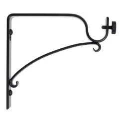 20mm Chapel Extended Bracket In Matt Black -Curtains & Poles Sales 6078MB 20