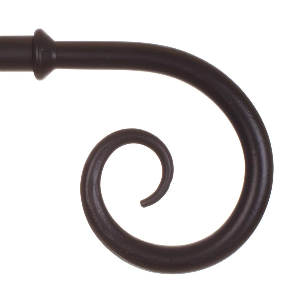 25mm Crook Finial In Matt Black 3 25mm Crook Finial In Matt Black