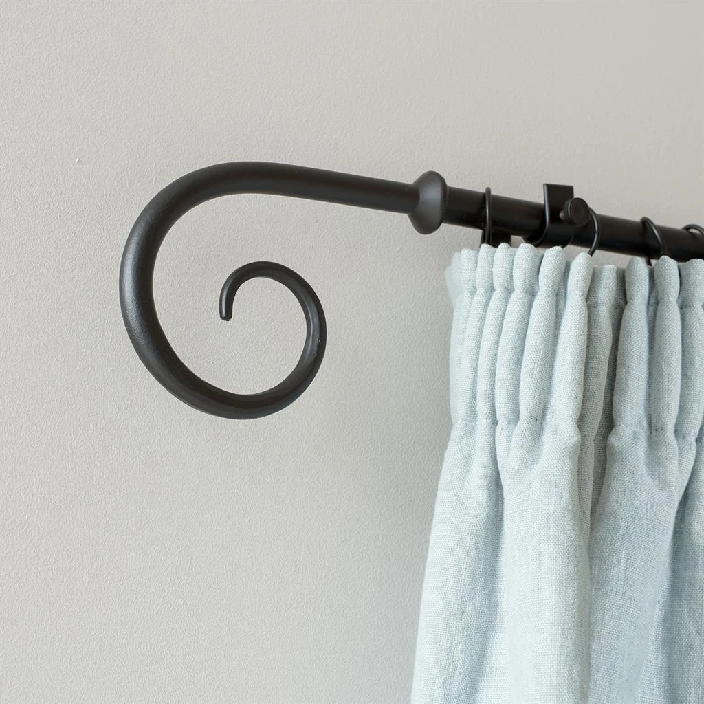 25mm Crook Finial In Matt Black 4 25mm Crook Finial In Matt Black - Image 2