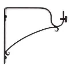 25mm Chapel Extended Standard Bracket In Matt Black -Curtains & Poles Sales 6080MB 20