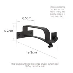 25mm Chapel Extended Centre Bracket In Beeswax 9 25mm Chapel Extended Centre Bracket In Beeswax -Curtains & Poles Sales 6081BW 13