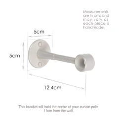 20mm Extended Sleeve Bracket In Clay 7 20mm Extended Sleeve Bracket In Clay -Curtains & Poles Sales 6082CL 13
