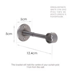 20mm Extended Sleeve Bracket In Polished -Curtains & Poles Sales 6082PO 13