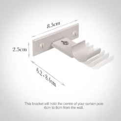 25mm Chapel Passing Bracket, Clay -Curtains & Poles Sales 6091cl 13