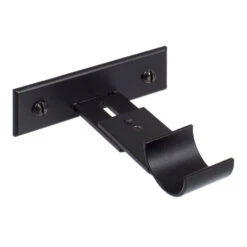 25mm Chapel Passing Bracket, Matt Black -Curtains & Poles Sales 6091mb 20