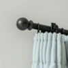 20mm Cannonball Finial In Matt Black -Curtains & Poles Sales 621mb 12