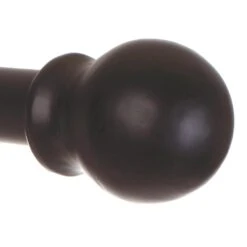 20mm Cannonball Finial In Matt Black -Curtains & Poles Sales 621mb 2