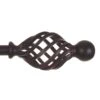 20mm Cage & Ball Finial In Matt Black -Curtains & Poles Sales 622mb 1