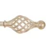 20mm Cage & Ball Finial In Old Ivory 2 20mm Cage & Ball Finial In Old Ivory -Curtains & Poles Sales 622oi 1