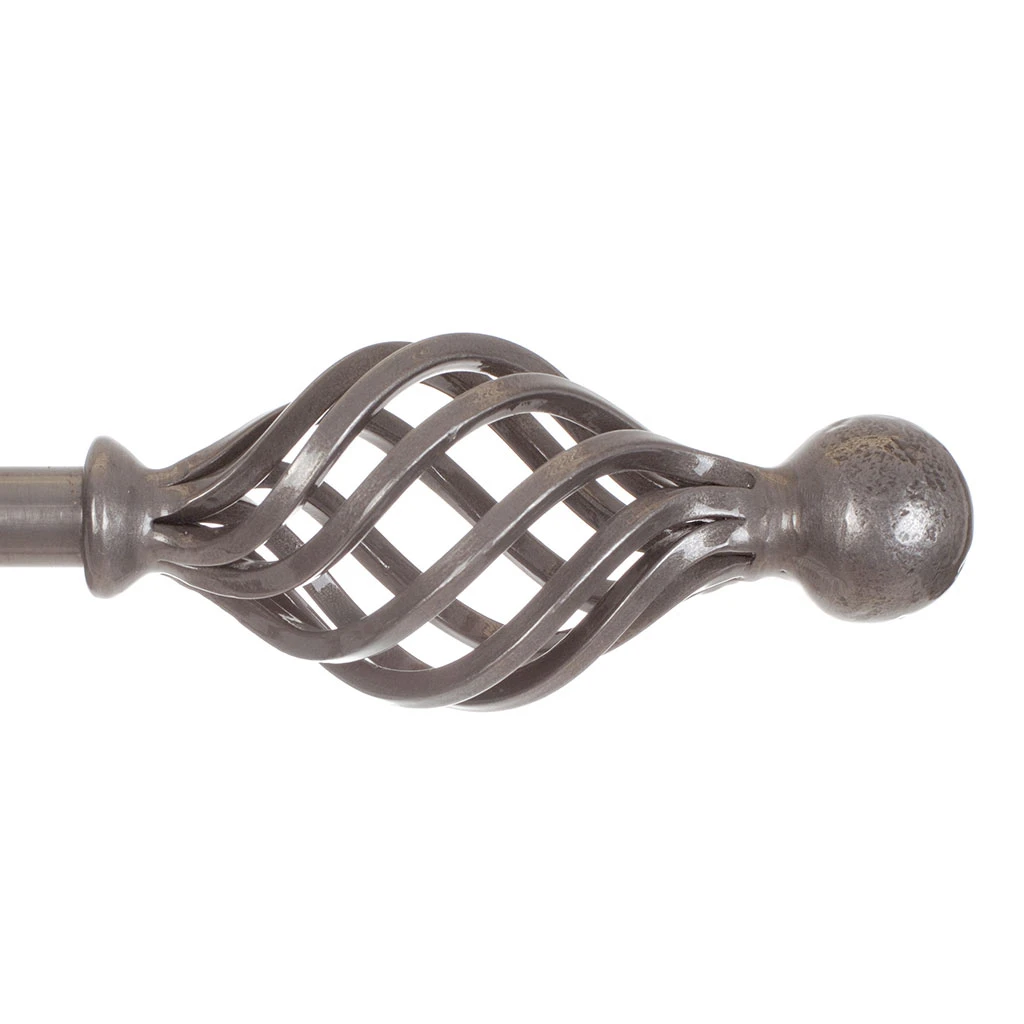 20mm Cage & Ball Finial In Polished 3 20mm Cage & Ball Finial In Polished