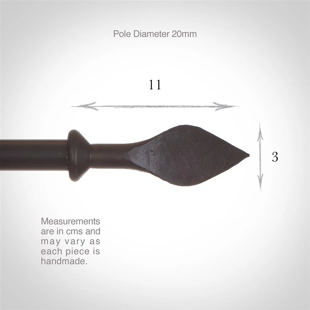 20mm Spear Finial In Beeswax 5 20mm Spear Finial In Beeswax - Image 3
