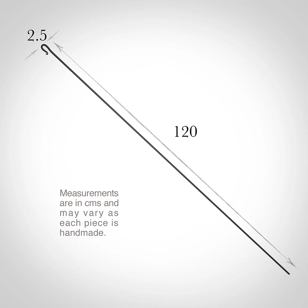 Fine Draw Rod In Matt Black 5 Fine Draw Rod In Matt Black - Image 3