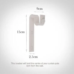 25mm Chapel Standard Bracket In Clay 8 25mm Chapel Standard Bracket In Clay -Curtains & Poles Sales 6251cl 13