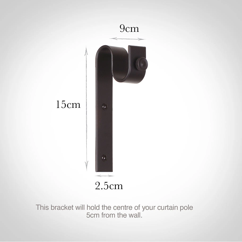 25mm Chapel Standard Bracket In Matt Black 5 25mm Chapel Standard Bracket In Matt Black - Image 3