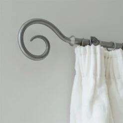 20mm Bishop's Crook Finial In Polished -Curtains & Poles Sales 625po 12