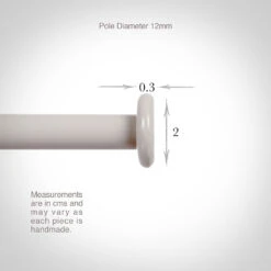 12mm Button Finial In Clay -Curtains & Poles Sales 628cl 13