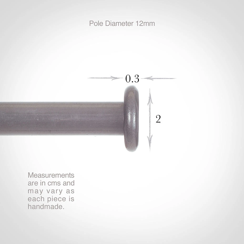 12mm Button Finial In Polished 5 12mm Button Finial In Polished - Image 3