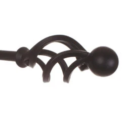 12mm Cage & Ball Finial In Matt Black -Curtains & Poles Sales 630mb 20
