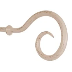 12mm Bishop's Crook Finial In Old Ivory -Curtains & Poles Sales 632oi 2