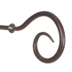 12mm Bishop's Crook Finial In Polished -Curtains & Poles Sales 632po 2