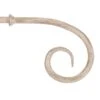 12mm Crook Finial In Old Ivory -Curtains & Poles Sales 633oi 1