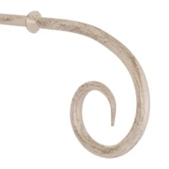 12mm Crook Finial In Old Ivory -Curtains & Poles Sales 633oi 2