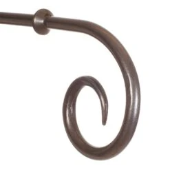 12mm Crook Finial In Polished -Curtains & Poles Sales 633po 2