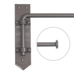 12mm Button Dormer Rod In Polished -Curtains & Poles Sales 636aapo 20