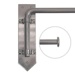 16mm Button Dormer Rod In Mercury -Curtains & Poles Sales 636ame 20