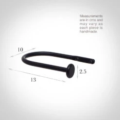 Small Button Holdback In Matt Black -Curtains & Poles Sales 637aamb 13