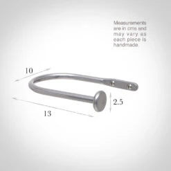 Small Button Holdback In Mercury 7 Small Button Holdback In Mercury -Curtains & Poles Sales 637aame 13