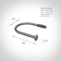 Large Button Holdback In Polished -Curtains & Poles Sales 637apo 13