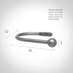 Large Cannonball Holdback In Mercury -Curtains & Poles Sales 637bme 13