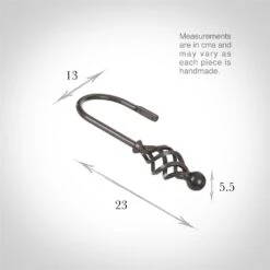 Large Cage & Ball Holdback In Polished -Curtains & Poles Sales 637cpo 13