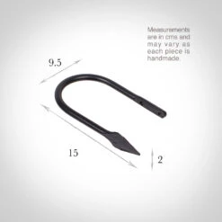 Small Spear Holdback In Matt Black -Curtains & Poles Sales 637ddmb 13