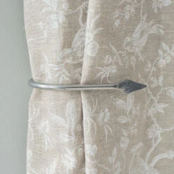 Small Spear Holdback In Mercury -Curtains & Poles Sales 637ddme 12