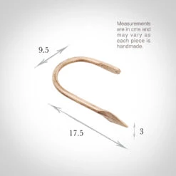 Large Spear Holdback In Old Ivory -Curtains & Poles Sales 637doi 13