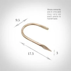 Large Spear Holdback In Old Ivory -Curtains & Poles Sales 637doi 2